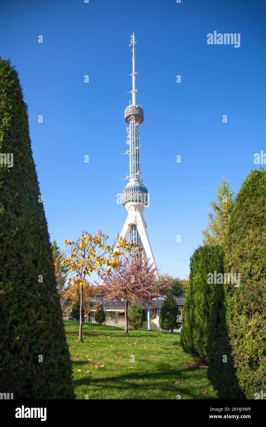 Fernsehturm in Taschkent, Usbekistan. Stockfoto