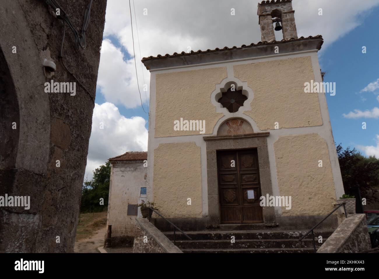 Pietravairano, ein mittelalterliches Dorf in der Provinz Caserta, Italien. Stockfoto