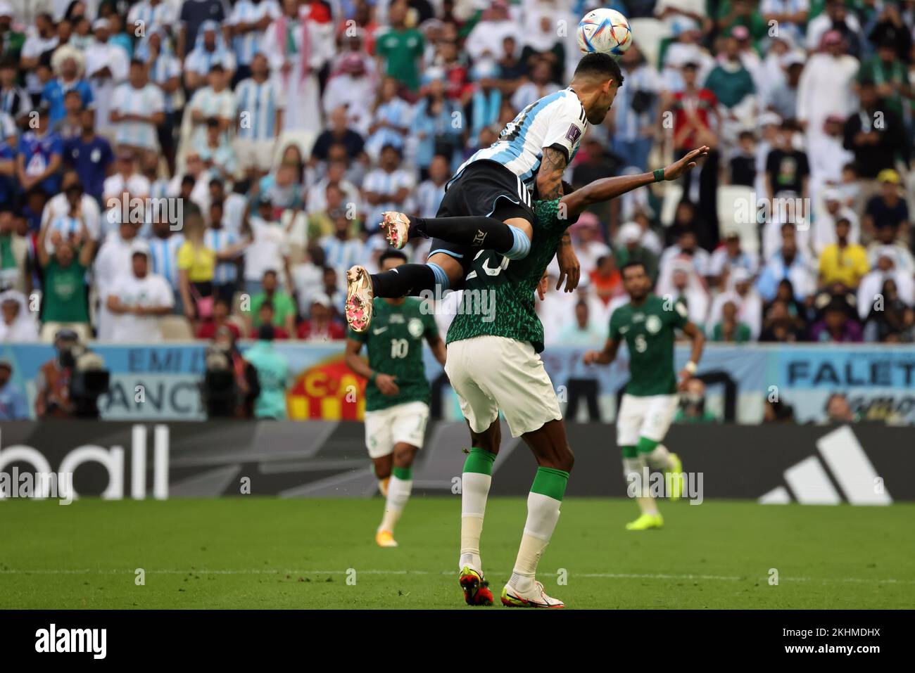 Doha, Katar. FIFA-Weltmeisterschaftsspiel 8 Argentinien gegen Saudi-Arabien. 22.. November 2022 Stockfoto