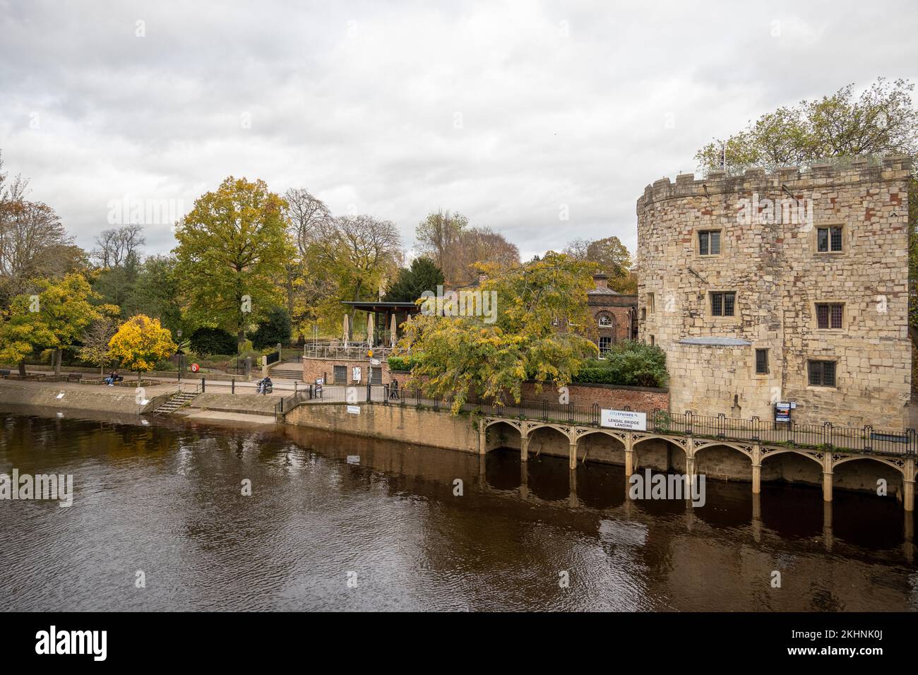 Lendal Tower und River Ouse in York Stockfoto