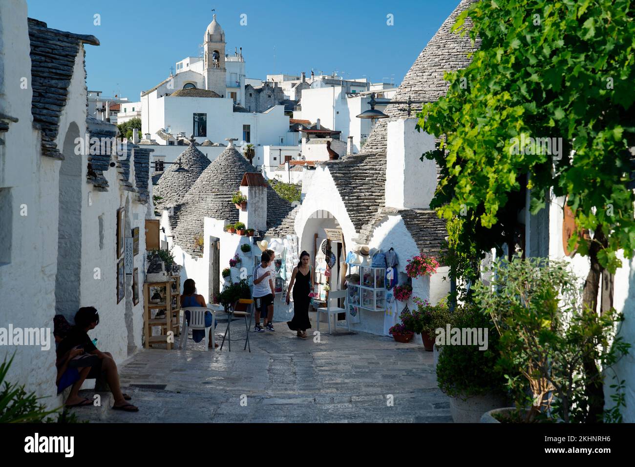 Alberobello, Provinz Bari, Apulien, Italien Stockfoto