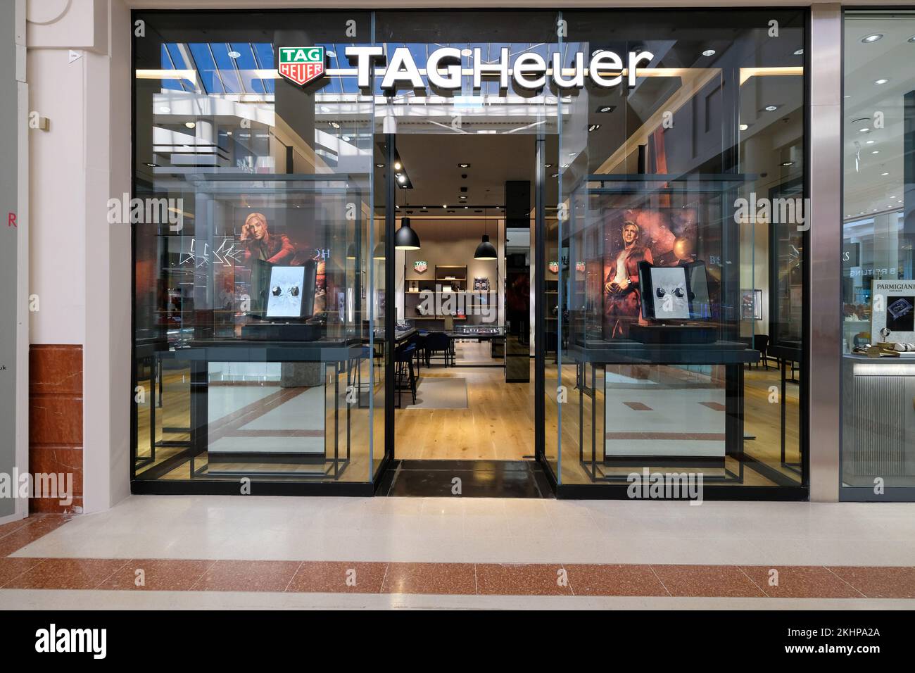 Beaverbrookes eröffnet sein neues Tag Heuer Outlet in Merry Hill Birmingham Stockfoto