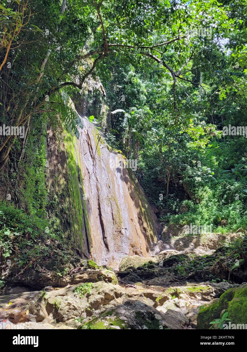 los Cocos Wasserfall in samana in der dominikanischen republik Stockfoto