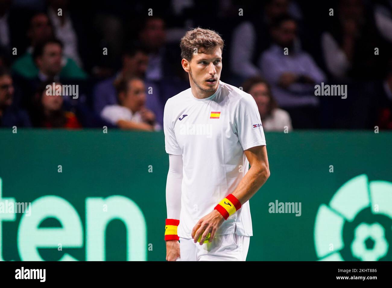 Pablo Carreno in Aktion bei den Spielen Spanien gegen Kroatien im 1/4