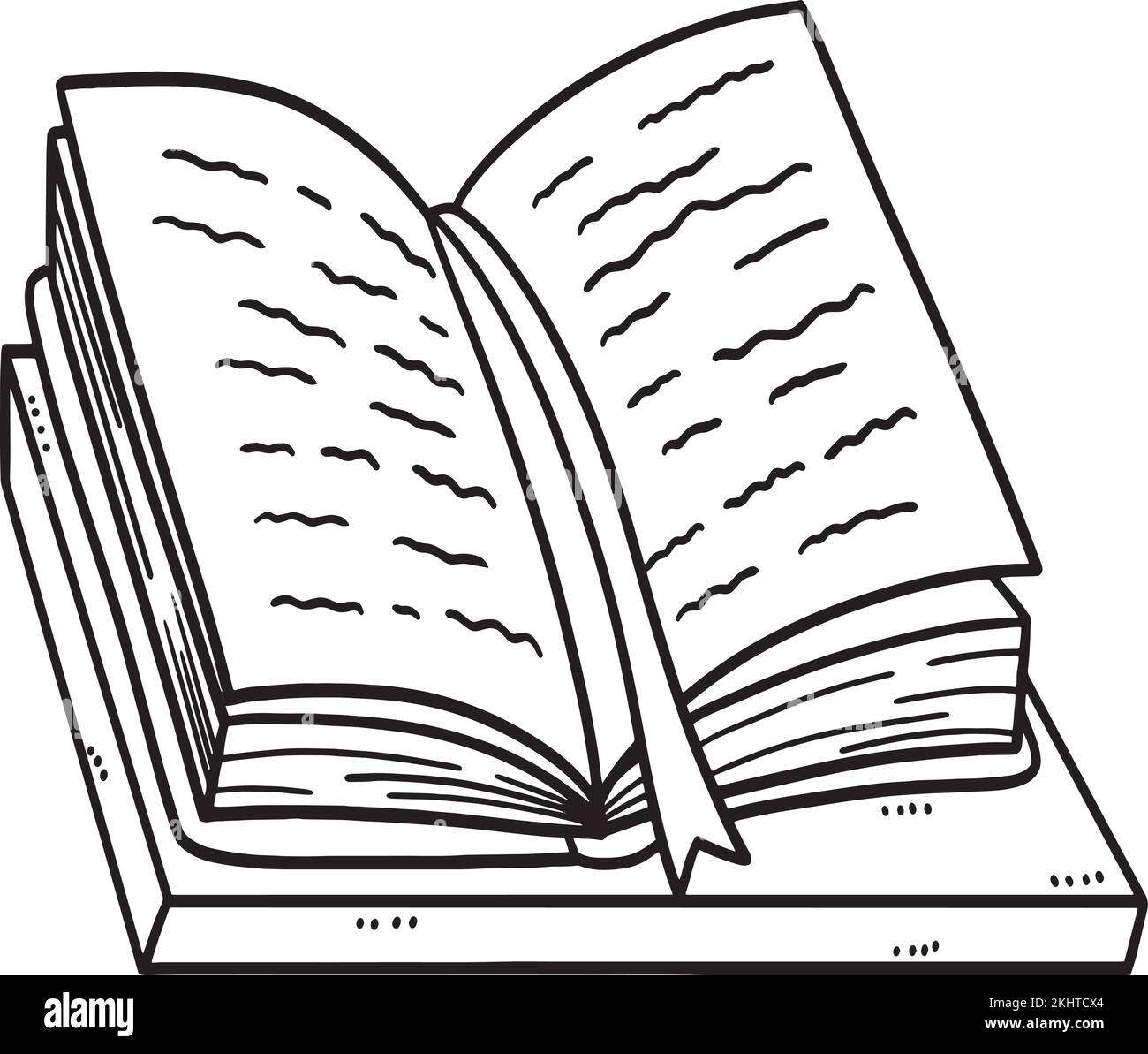 Ramadan Koran isolierte Malseite für Kinder Stock Vektor