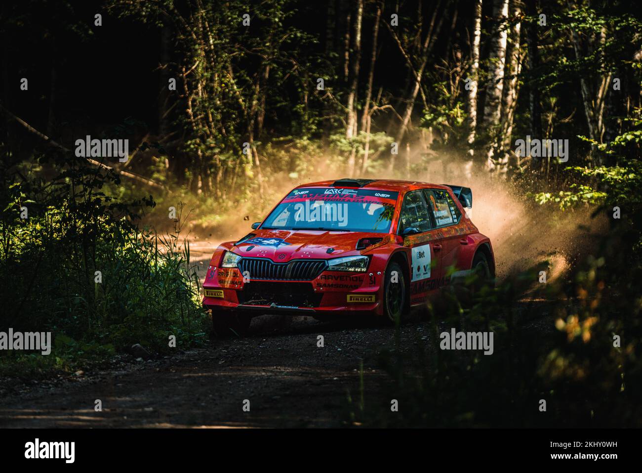 Rallye Litauen Rokiskis 2022 Stockfoto
