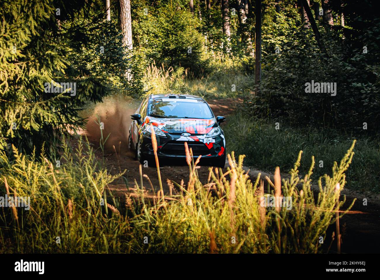 Rallye Litauen Rokiskis 2022 Stockfoto