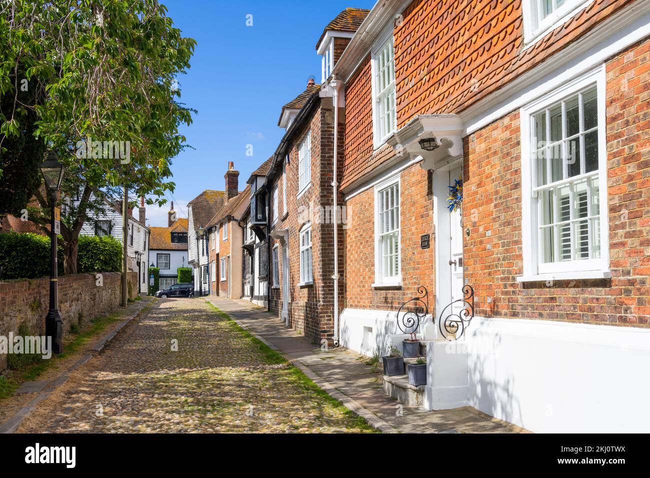 Rye East Sussex Häuser im georgianischen Stil am Church Square in Rye Sussex England GB Europa Stockfoto