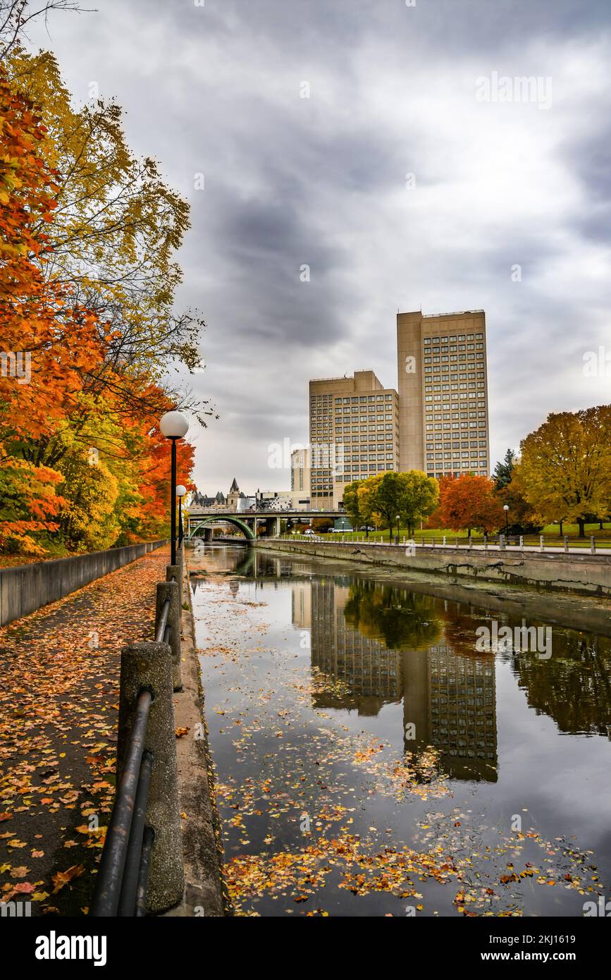 Herbst im Rideau Canal Stockfoto