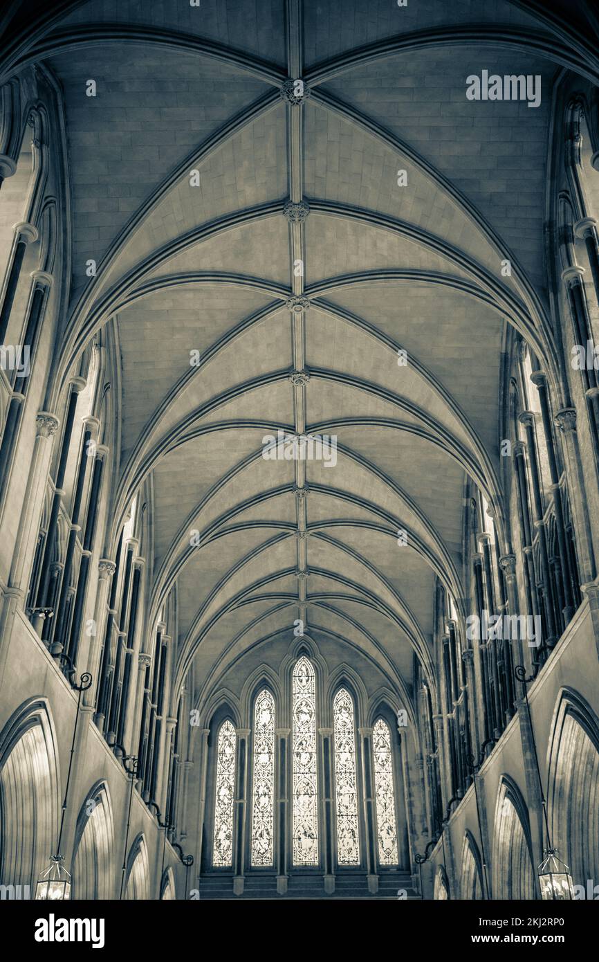 Irland, Dublin, Saint Patrick's Cathedral in Dublin, Irland, gegründet 1191, ist die National Cathedral of the Church of Ireland. Mit seiner 43-Meter-Länge Stockfoto