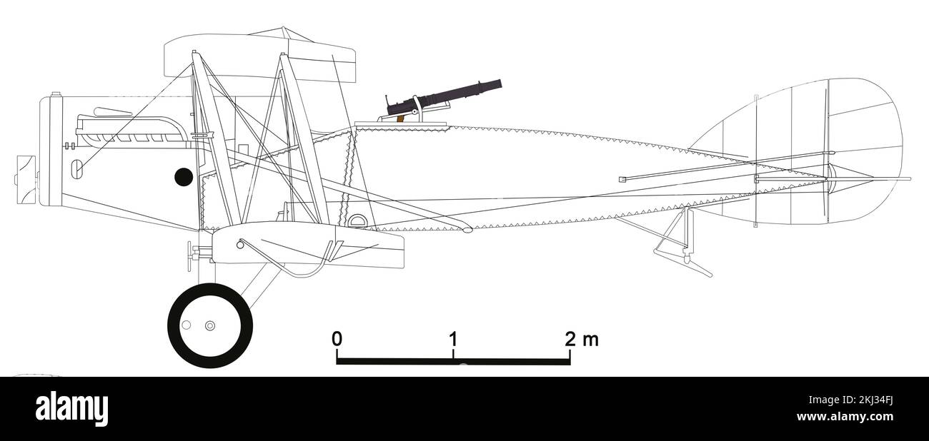 Bristol F.2B Kämpfer Stockfoto