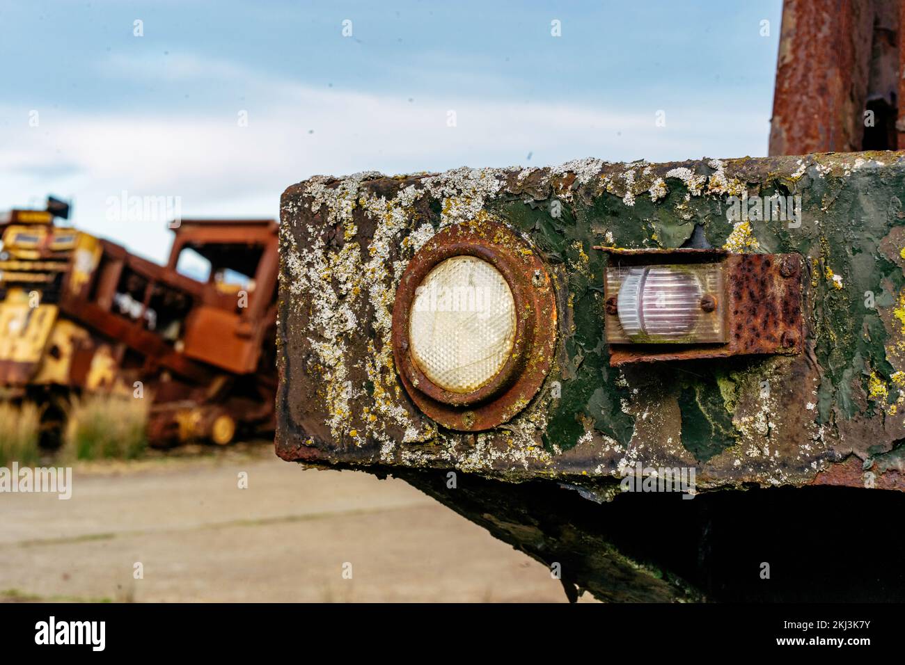 Alte landwirtschaftliche Geräte sind veraltet Stockfoto