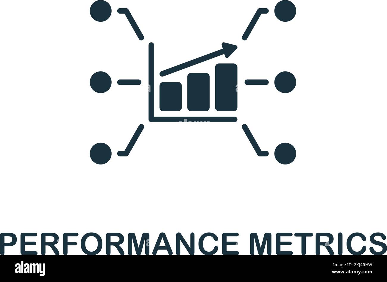 Symbol "Performance-Metriken". Einfarbiges einfaches Talent Development-Symbol für Vorlagen, Webdesign und Infografiken Stock Vektor