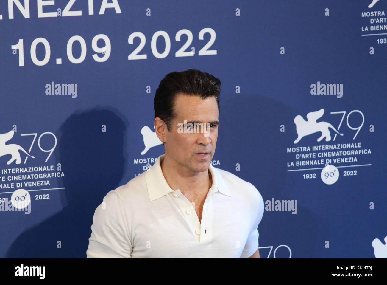 Colin Farrell hat die BANSHEES VON INISHERIN Venezia 79 fotografiert Stockfoto