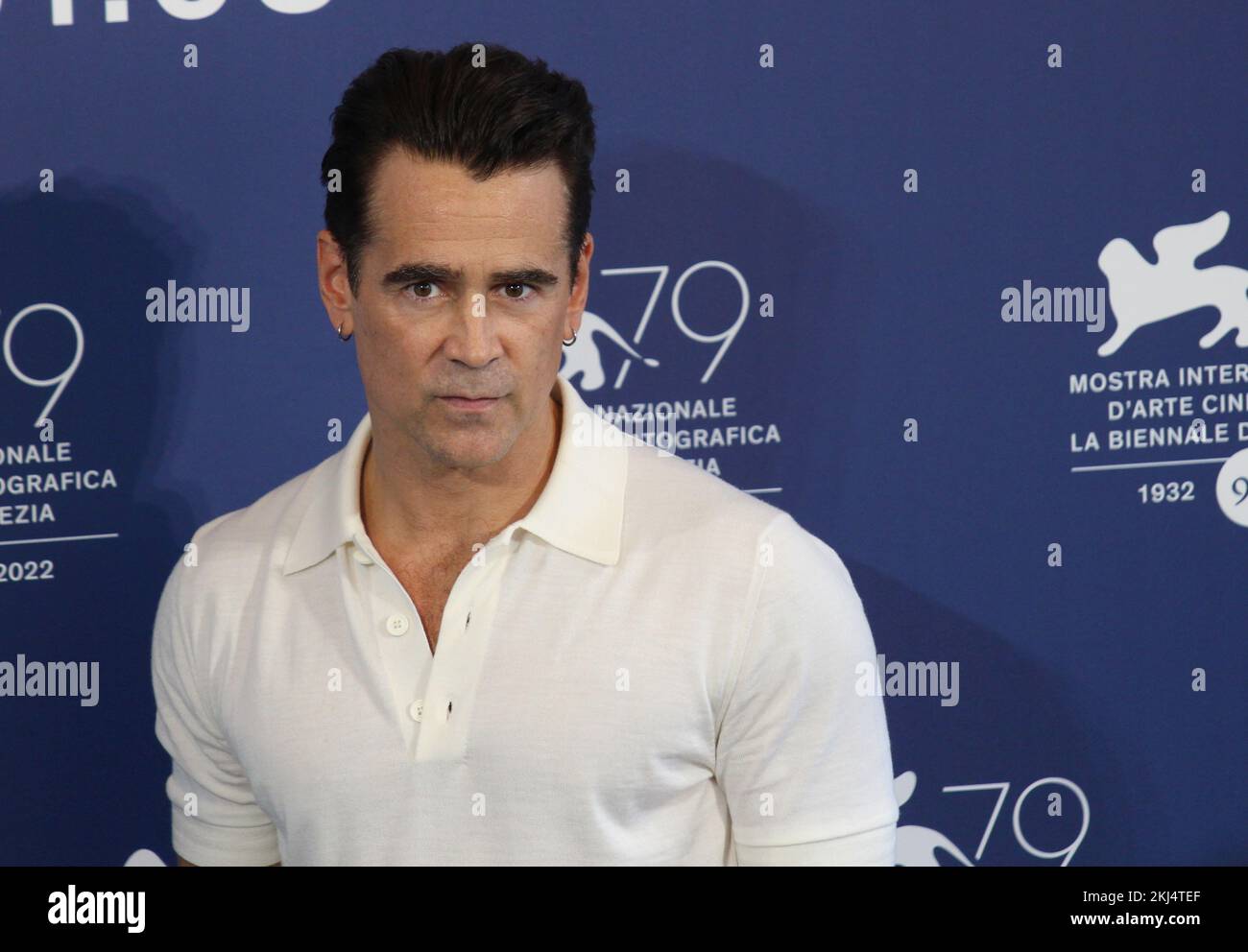 Colin Farrell hat die BANSHEES VON INISHERIN Venezia 79 fotografiert Stockfoto