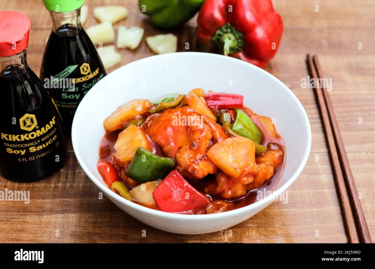 Hochwertige Bilder von chinesischer und japanischer Küche Stockfoto