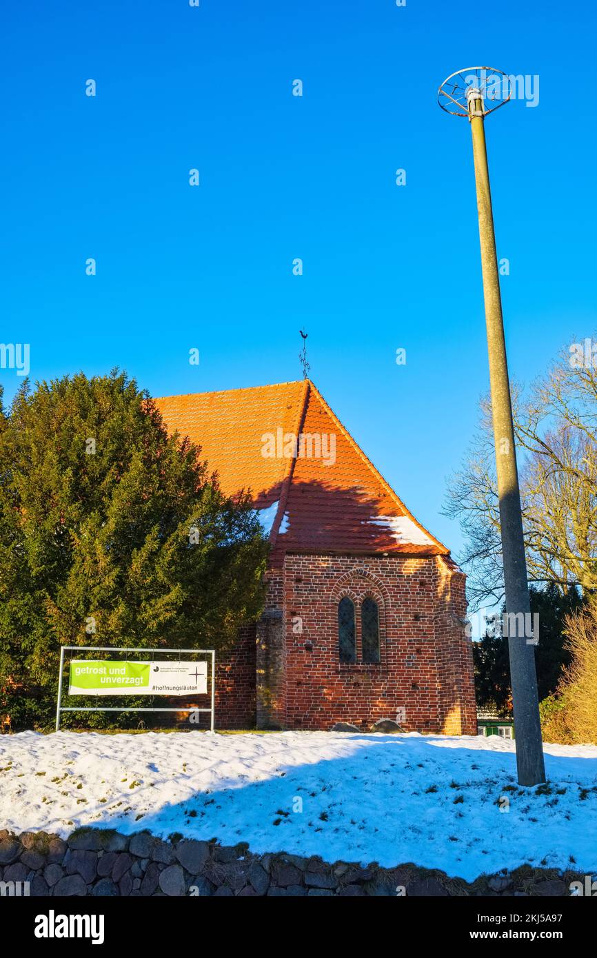 Dorfkirche Gammelin, Mecklenburg-Vorpommern, Deutschland Stockfoto