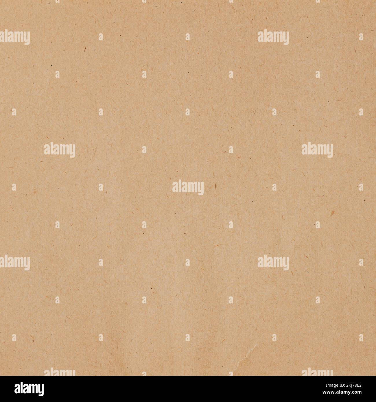 Braunes Kraftpapier, Pappstruktur, rechteckiger Hintergrund im Vintage-Stil Stockfoto