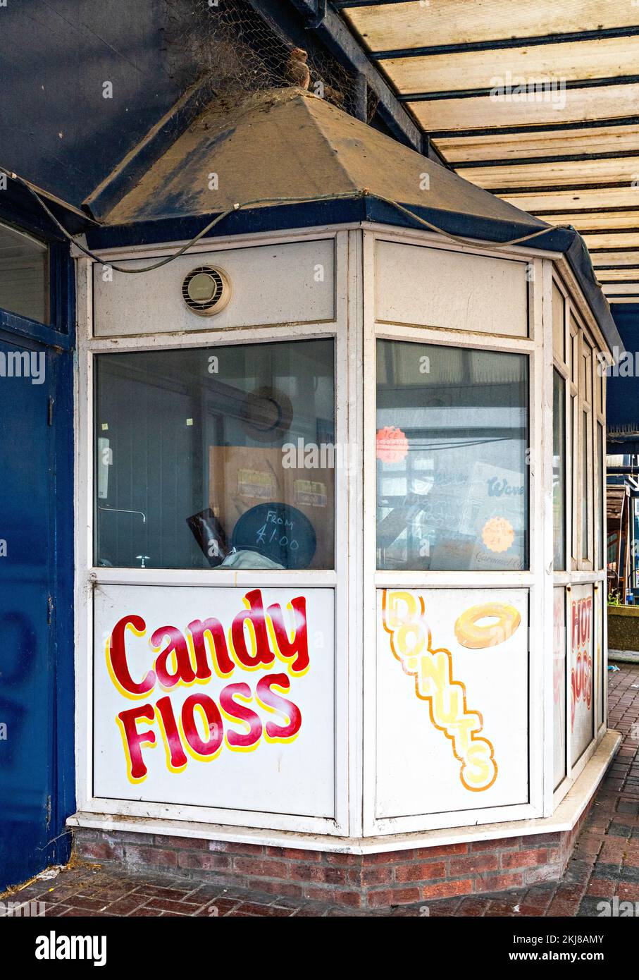 Kiosk in der Küstenstadt Stockfoto