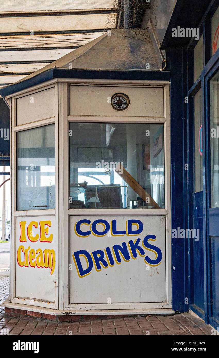 Kiosk in der Küstenstadt Stockfoto