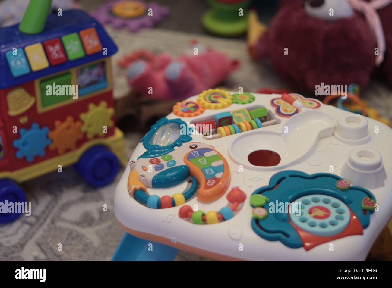 Spiele, Kinderspiele, bunte Spiele Stockfoto