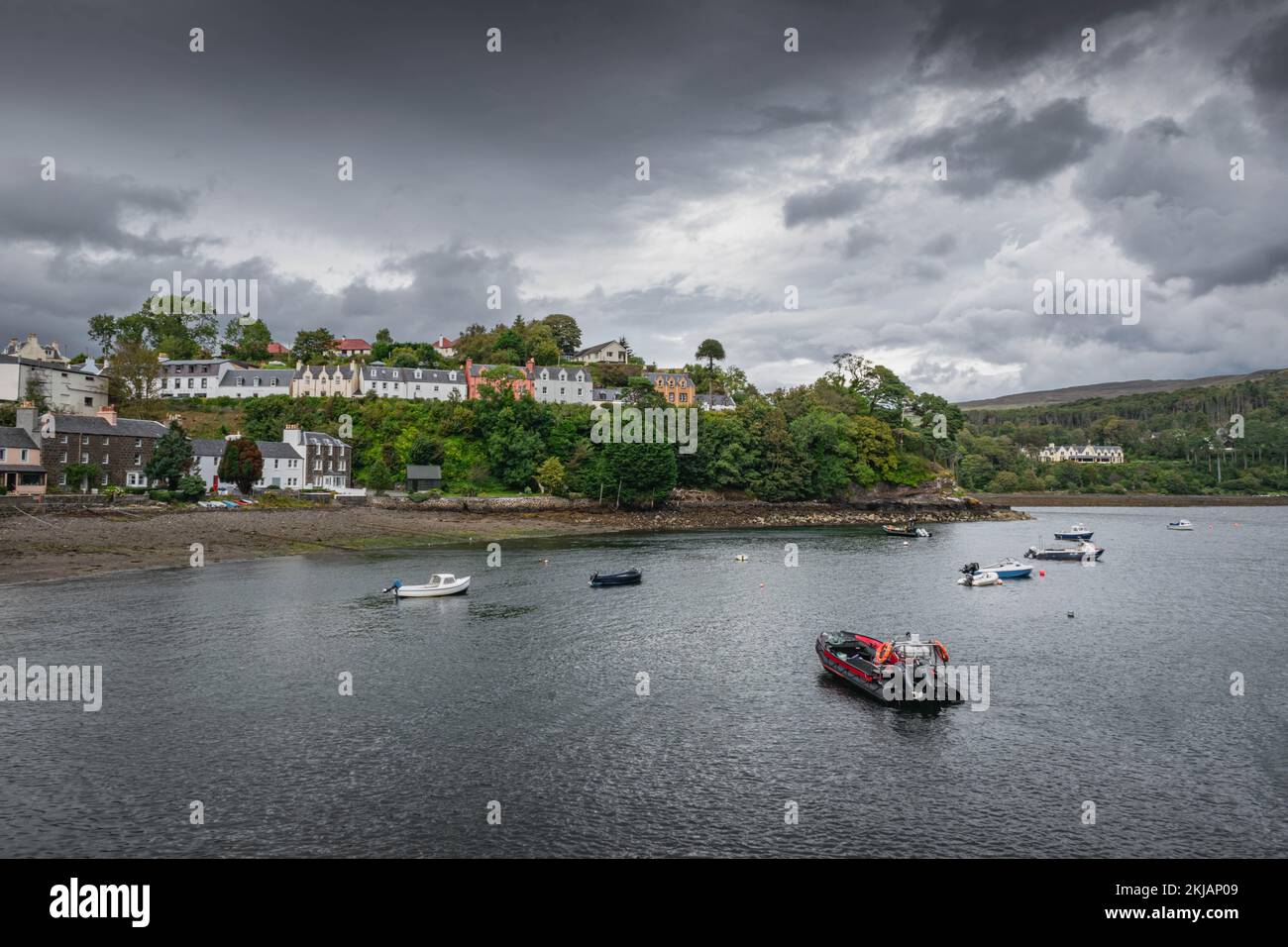 Portree Bay, Isle of Skye, Schottland Stockfoto