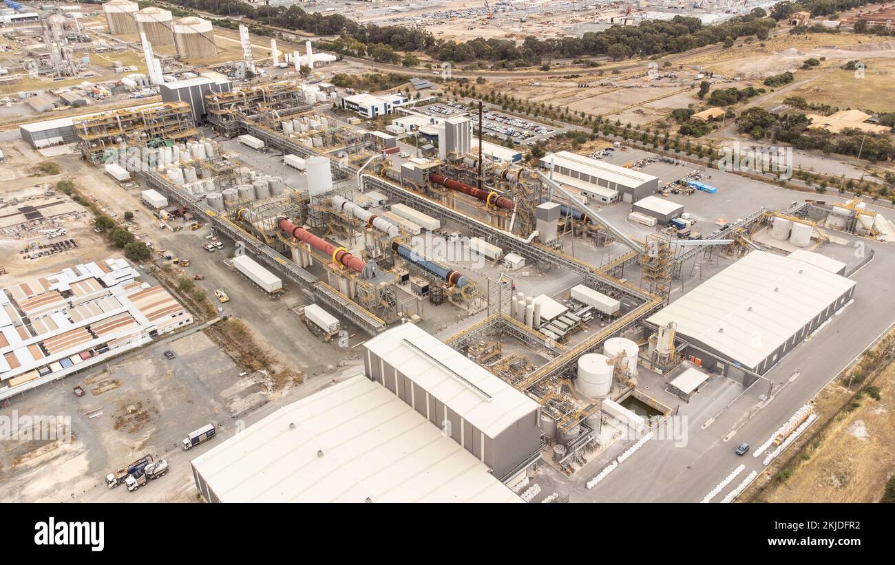Tianqi Lithium, Hard Rock Lithium Processing plant, Kwinana Beach, Western Australia, Australia Kwinana Beach, Western Australia, Australien Stockfoto