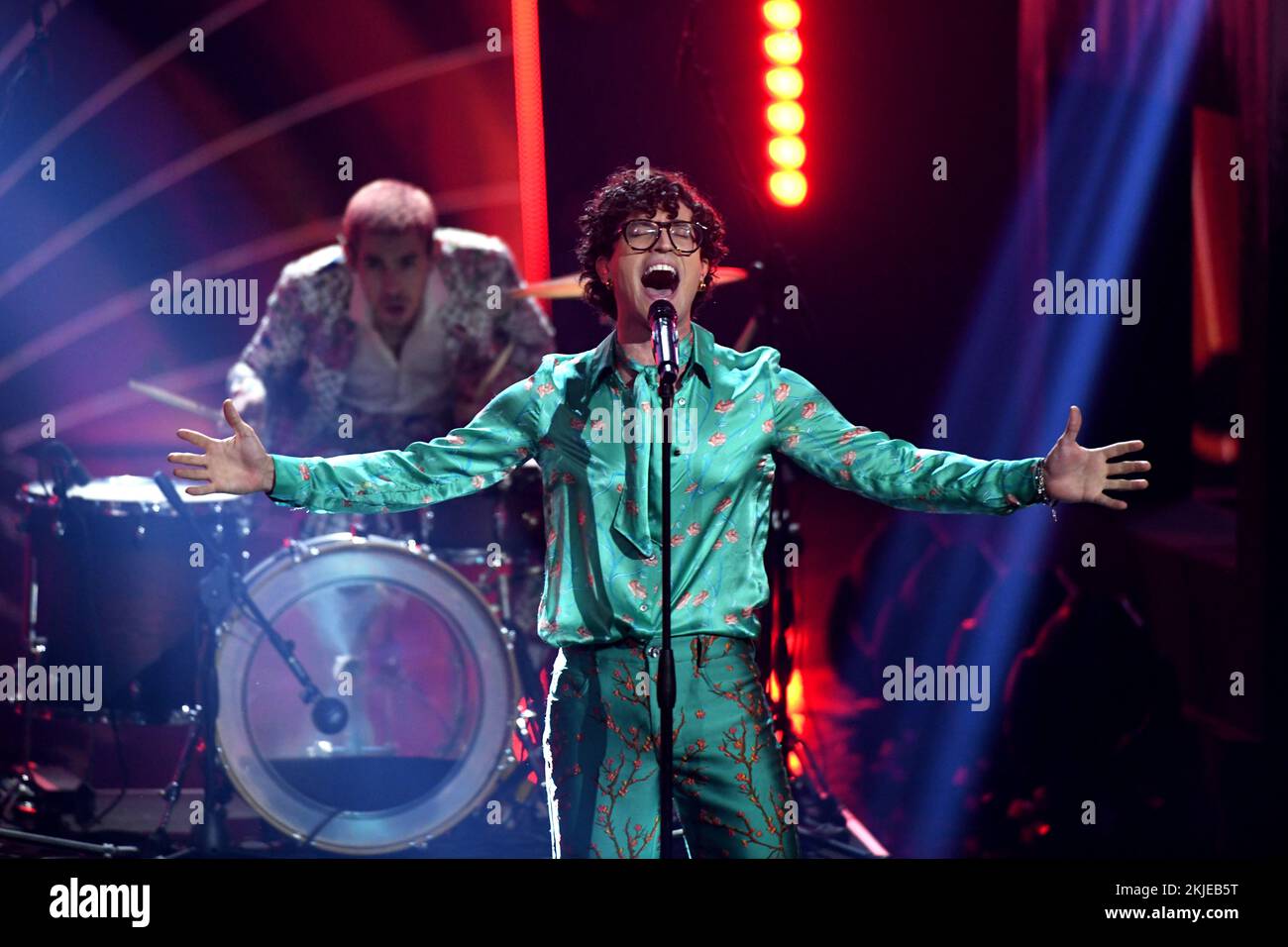 Mailand, Italien. 25.. November 2022. Mailand, X Factor Live 2022 TV-Übertragung. Auf dem Foto Disco Club Paradiso Credit: Independent Photo Agency/Alamy Live News Stockfoto