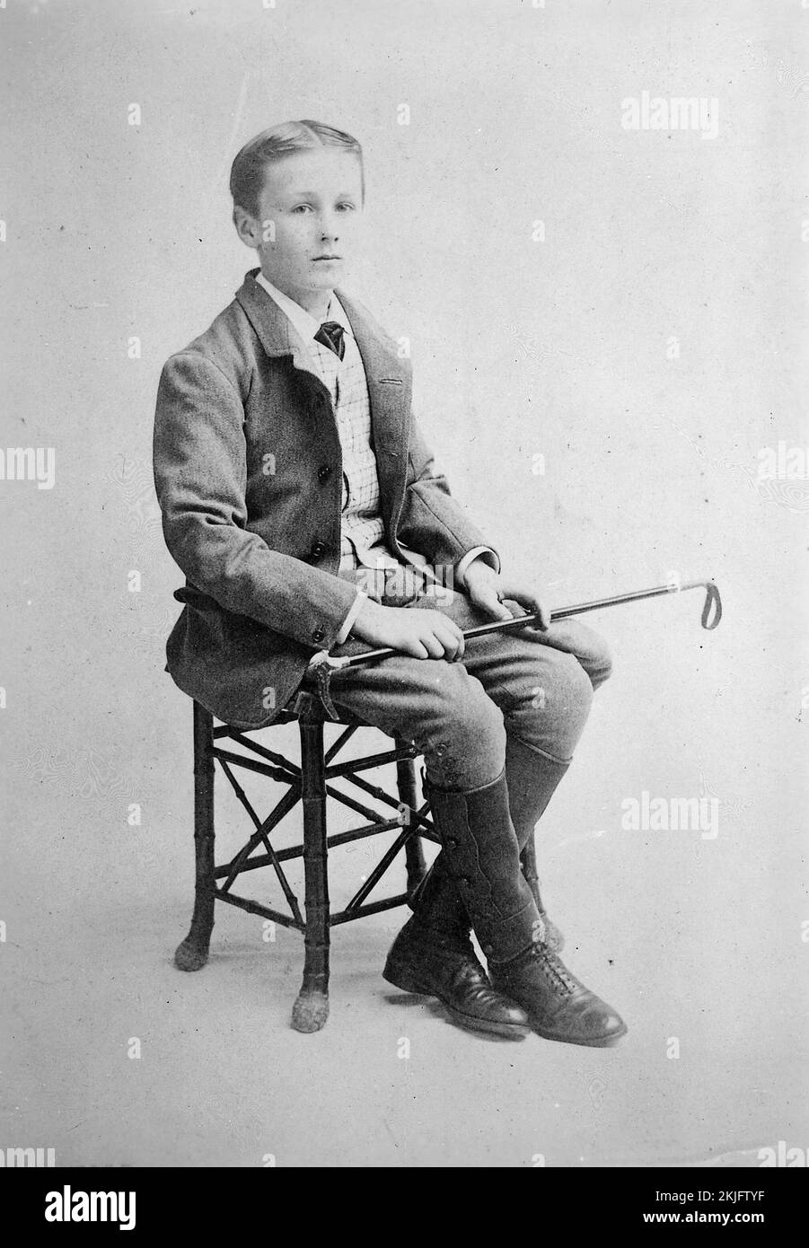 Präsident Franklin Roosevelt 1893, als er 11 Jahre alt war Stockfoto