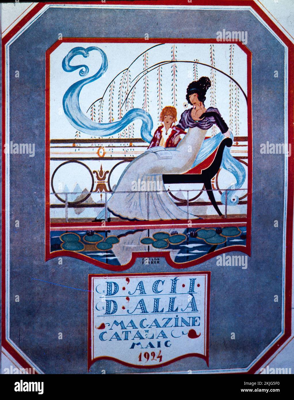 PORTADADACI D'ALLA, Mayo 1924, siglo XX. Colección privada. Stockfoto