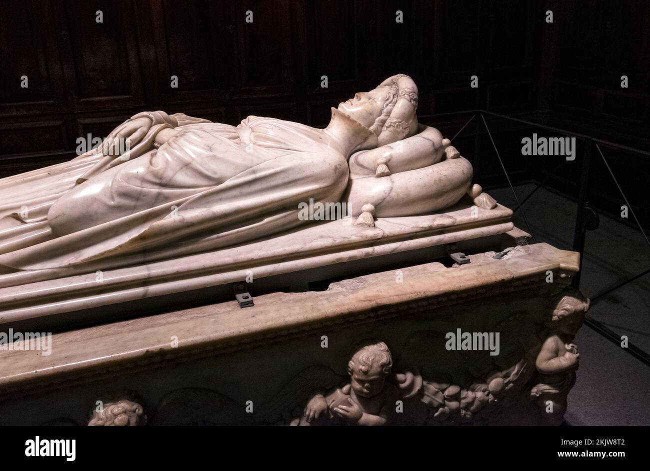 Grabskulptur von Ilaria del Carretto in der Kathedrale St. Martin in Lucca Toskana Italien Stockfoto