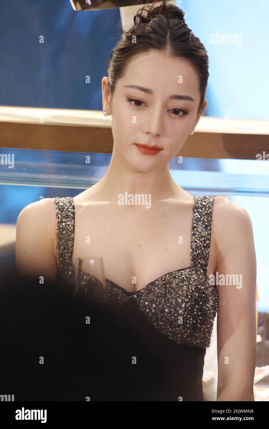Chinesische Schauspielerin, Gastgeberin, Tänzerin, Sängerin und Model Dilraba Dilmurat nahmen am 9. September 2022 an der Panerai-Aktivität in Shanghai, China, Teil. (Foto: ChinaImages/Sipa USA) Stockfoto