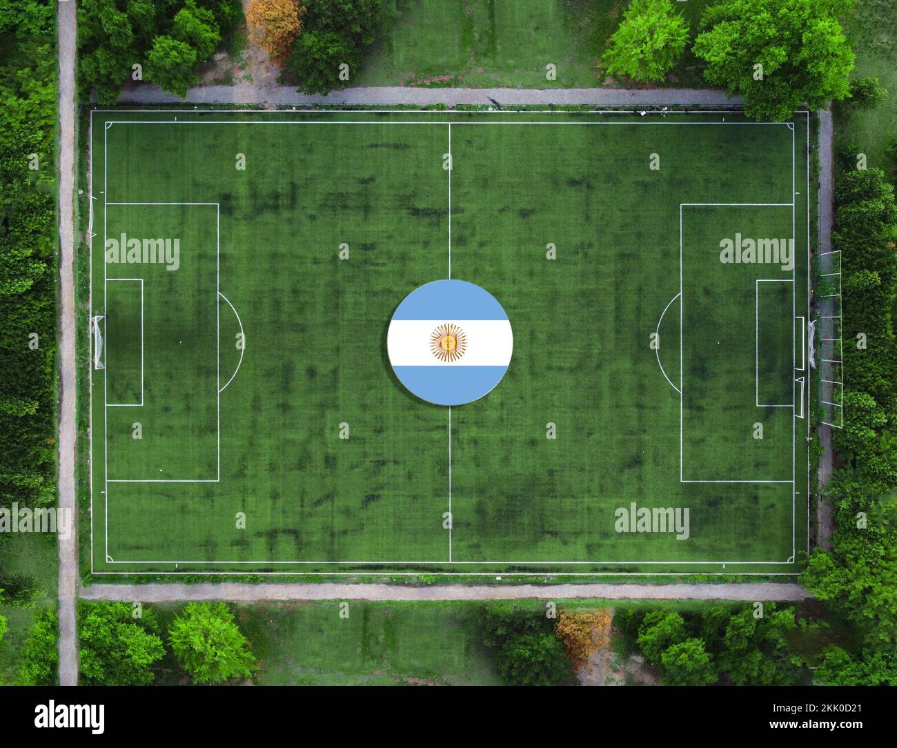 Vertretung der argentinischen Fußballmannschaft Stockfoto