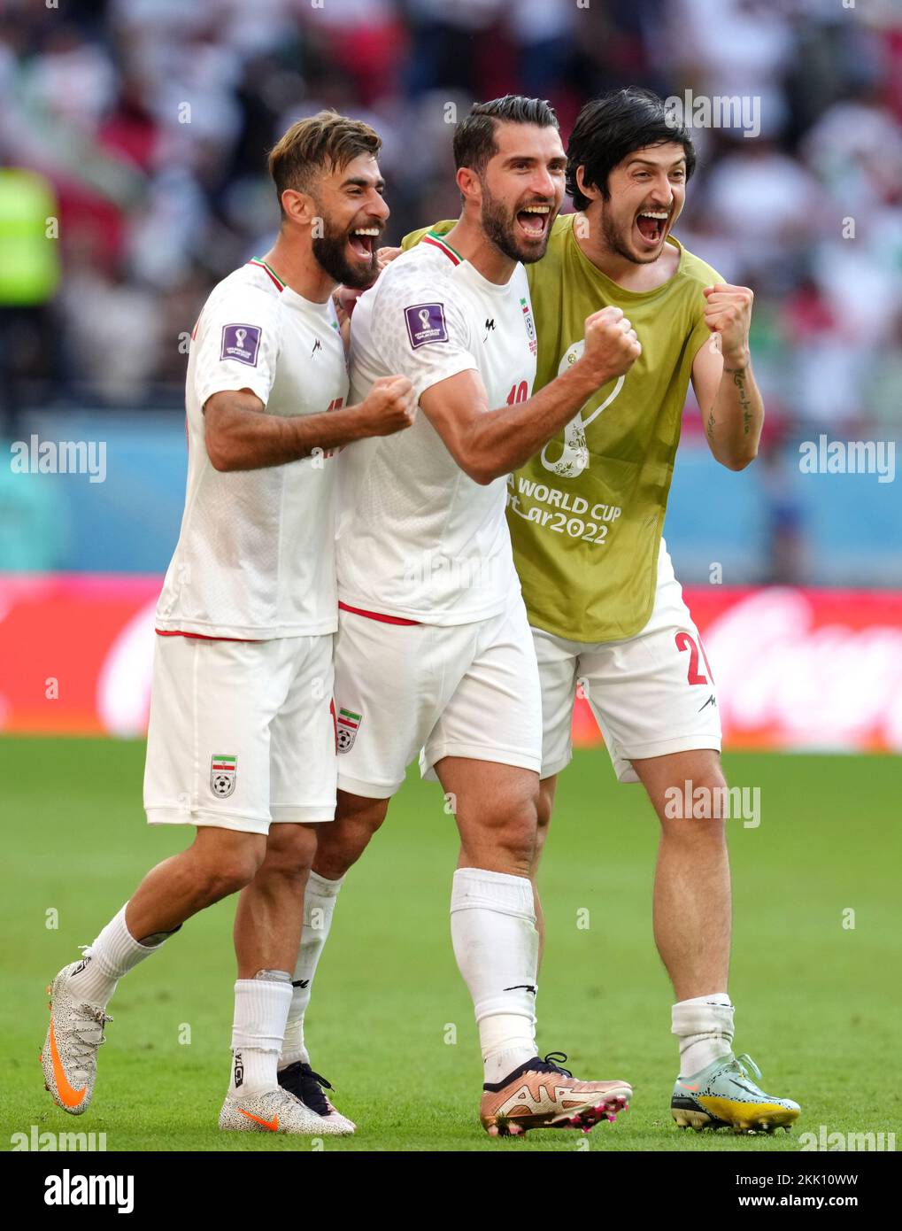 Vahid Amiri (links), Karim Ansarifard (Mitte) und Sardar Azmoun im Iran