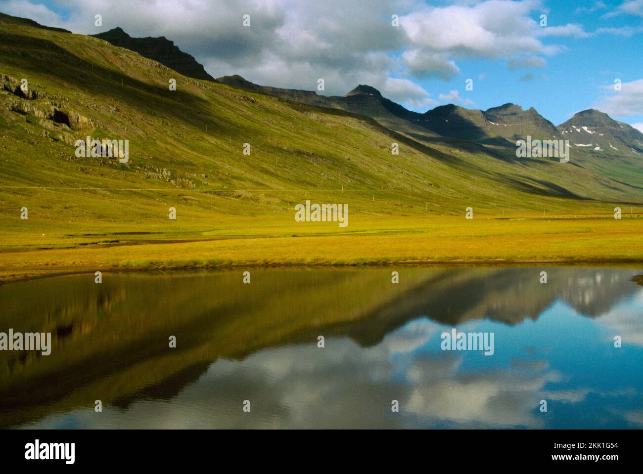 Fjord Island Landschaft Stockfoto
