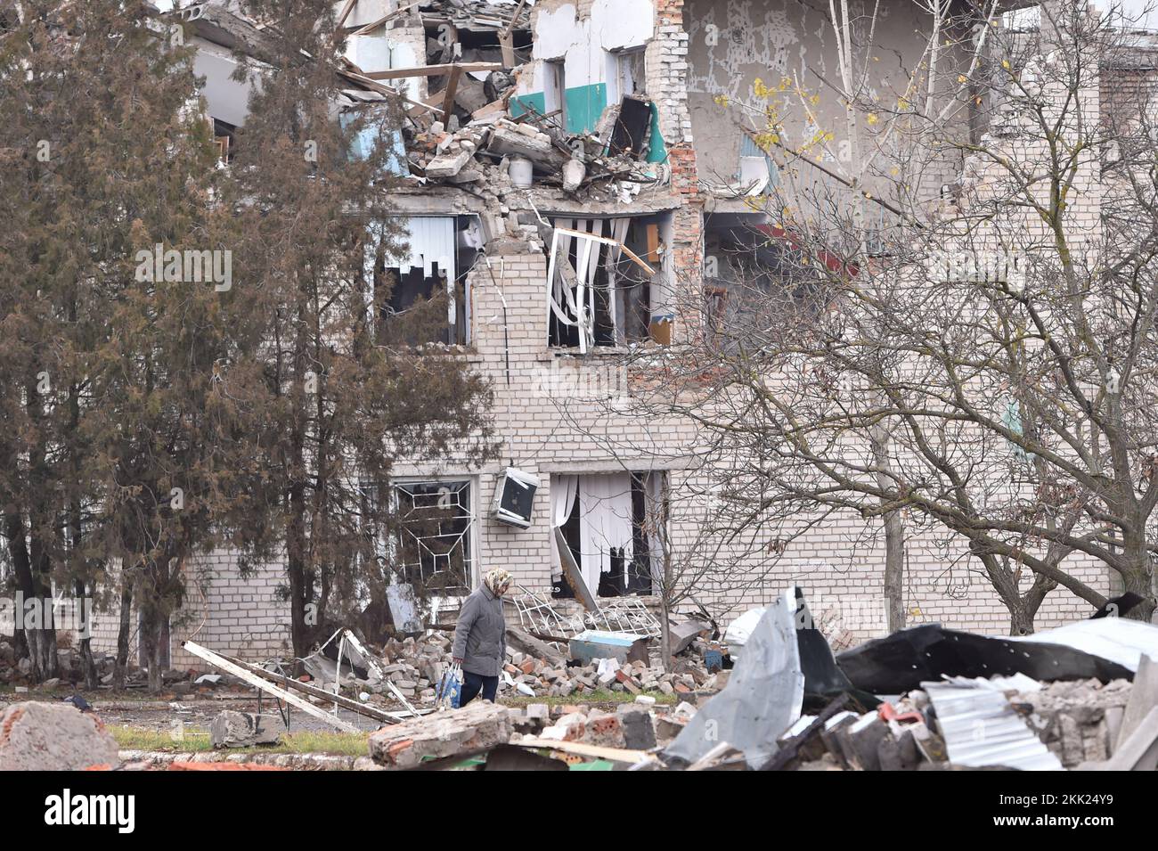 Snihurivka, Oblast Mykolaiv, Ukraine. 24.. November 2022. Eine kleine