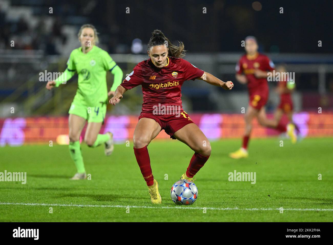 Annamaria Serturini von AS Roma Women während des dritten Tages der Gruppenphase der UEFA Women's Champions League, Gruppe B, zwischen A.S. Roma und VfL Stockfoto