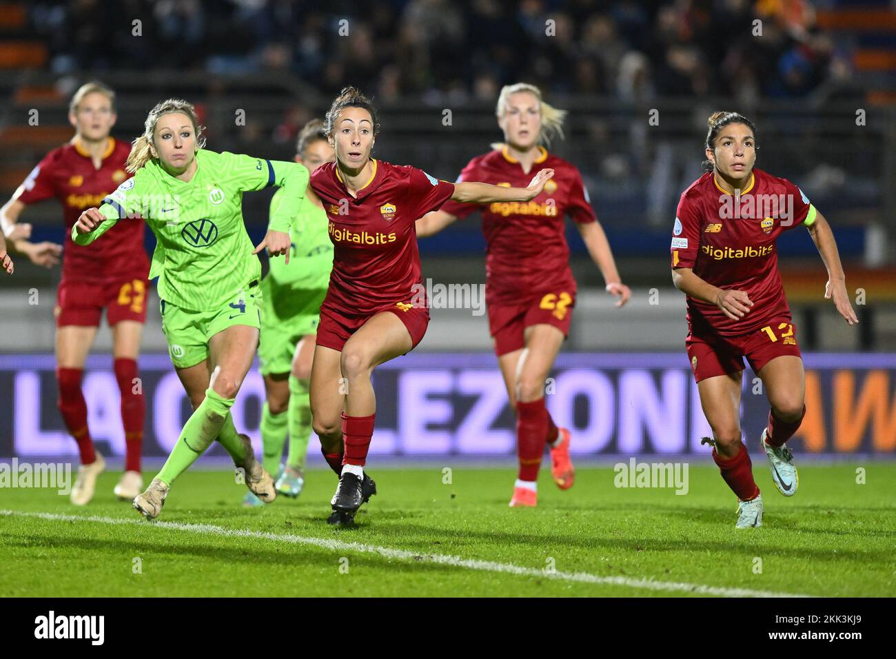 Paloma Lazaro von AS Roma Women während des dritten Tages der Gruppenphase der UEFA Women's Champions League, Gruppe B, zwischen A.S. Roma und VfL Wolfsb Stockfoto