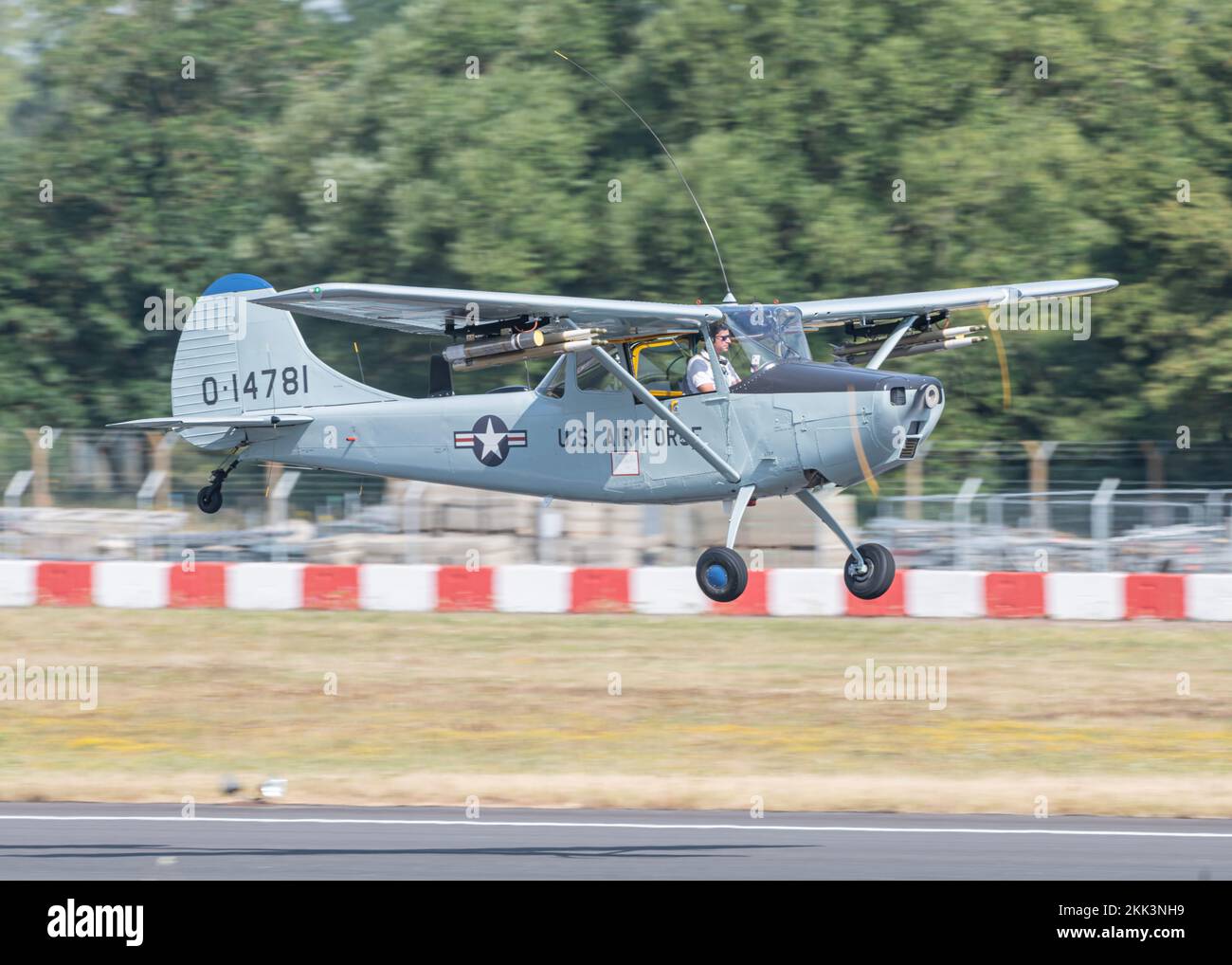 Cessna O 1 Bird Dog Royal International Air Tattoo (RIAT) 18. Juli 2022, RAF Fairford, Fairford, Gloucestershire, England, Vereinigtes Königreich (Credit Imag Stockfoto