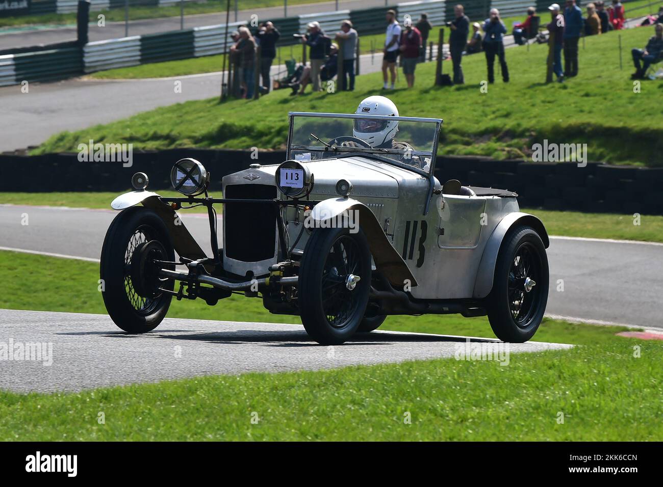 Andy Cawley, Frazer Nash Super Sports, Melville and Geoghegan Trophies Race, eine 15-minütige Veranstaltung für Standard- und modifizierte Vorkriegssportwagen, VSC Stockfoto