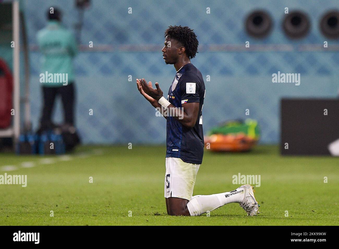 DOHA, KATAR NOVEMBER 25 Jackson Porozo of Ecuador reagiert nach dem