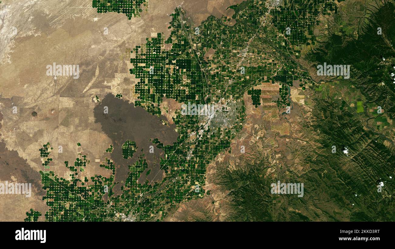 Aerial of Idaho Falls, Idaho Stockfoto