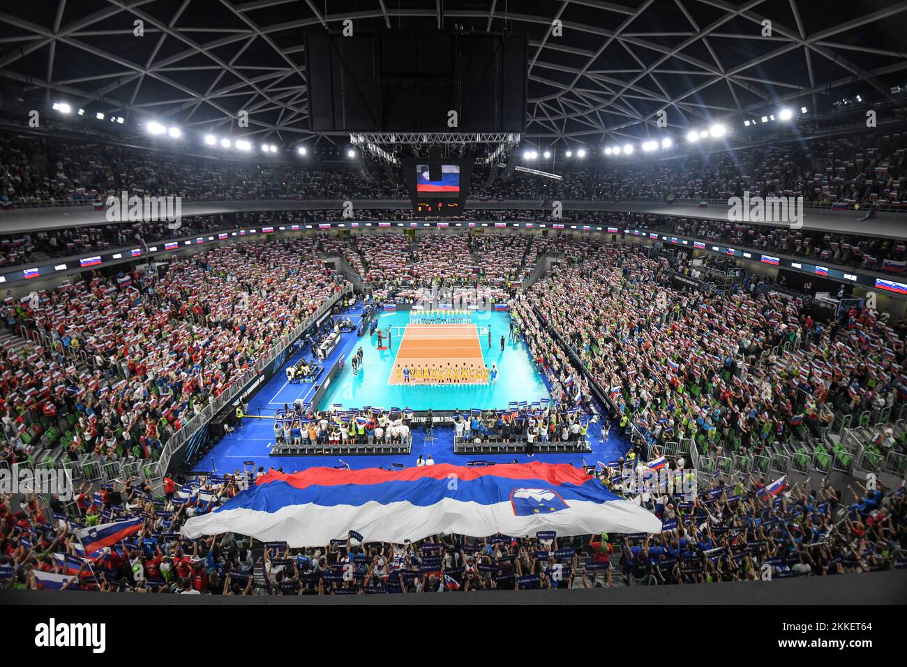 Arena Stozice, Austragungsort der Volleyball-Weltmeisterschaft 2022 in Ljubljana, Slowenien Stockfoto
