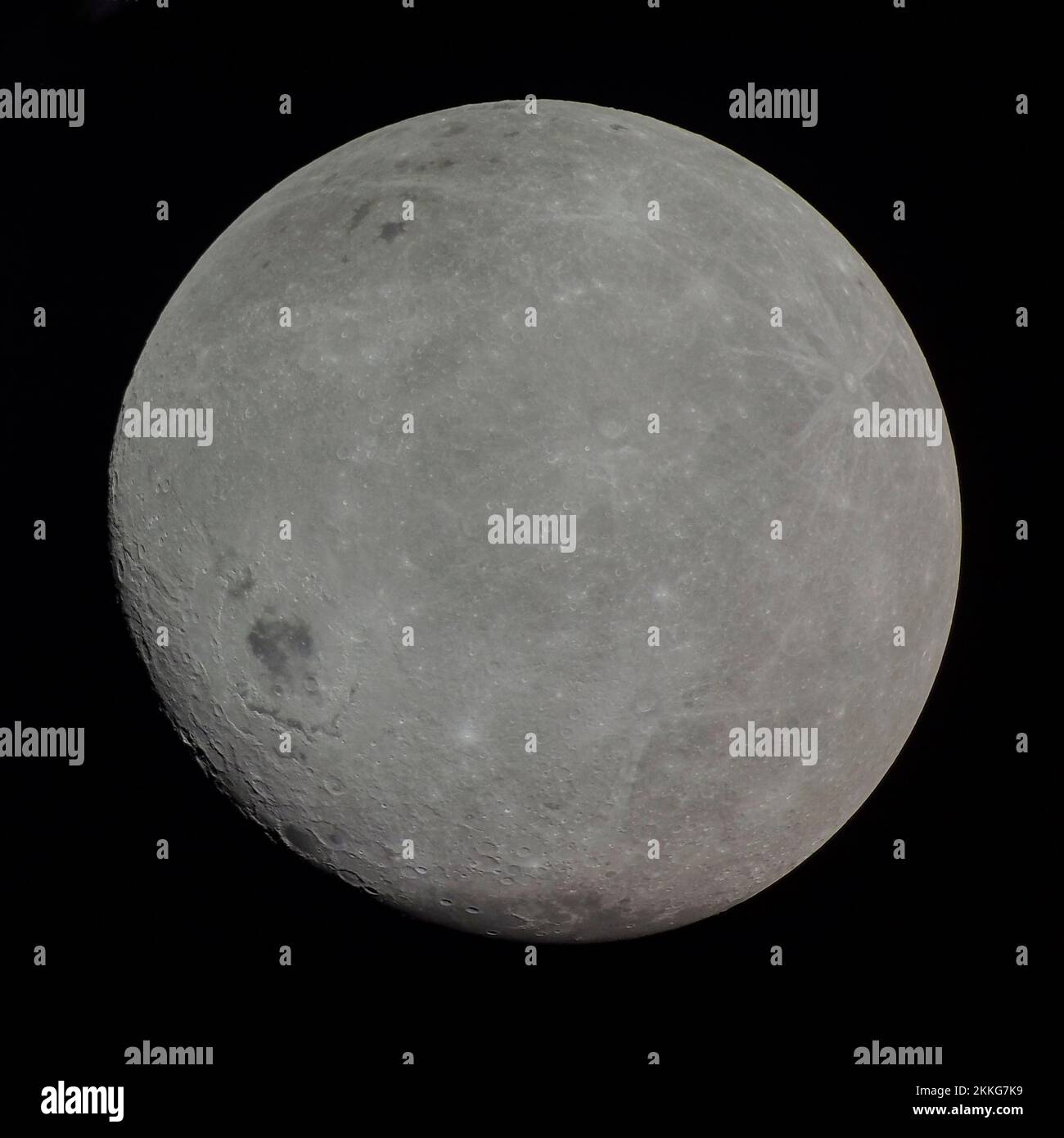 Am Ende des Mondes, Elemente dieses Bildes, bereitgestellt von der NASA Stockfoto
