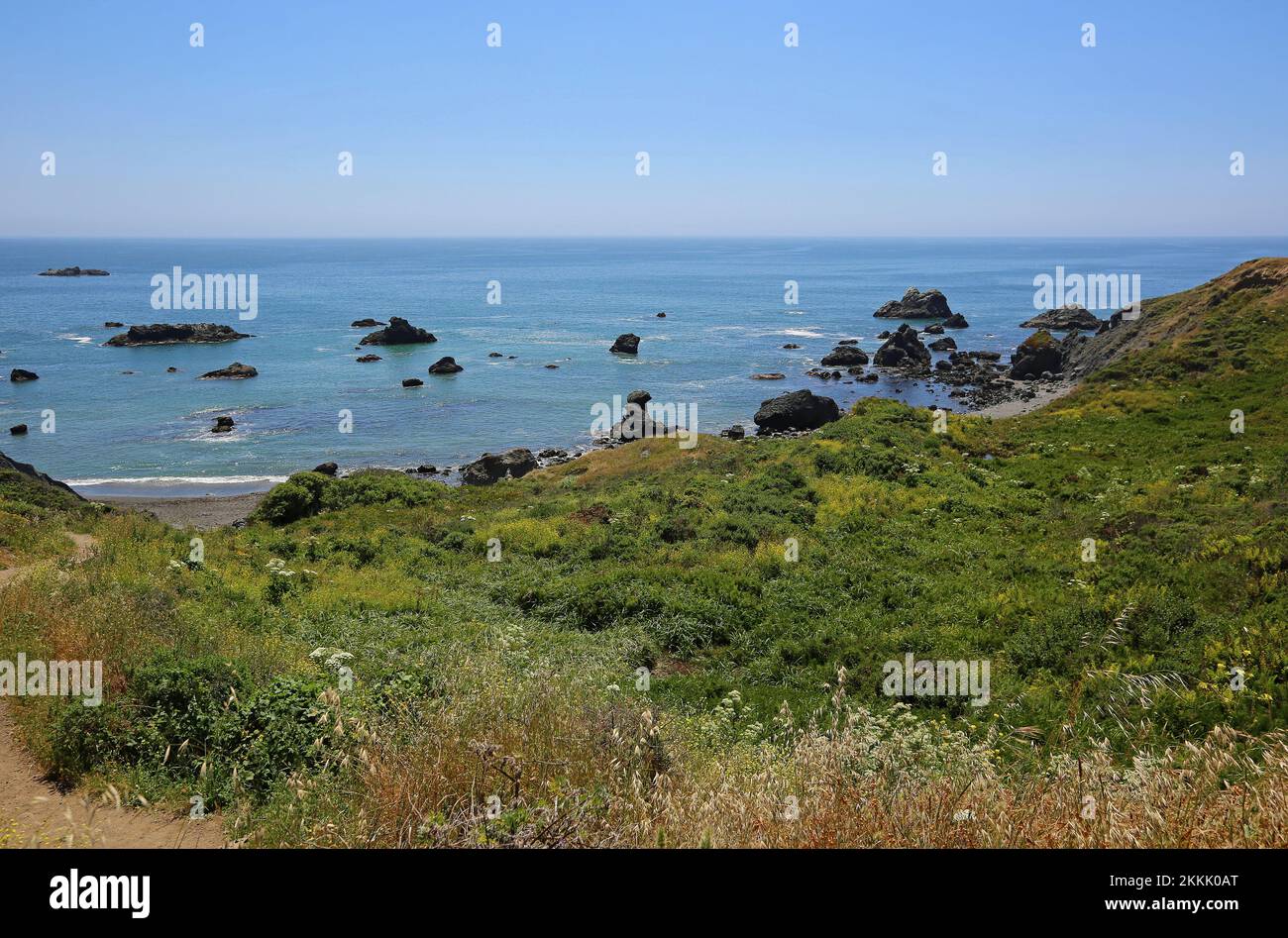 Shell Beach - Kalifornien Stockfoto