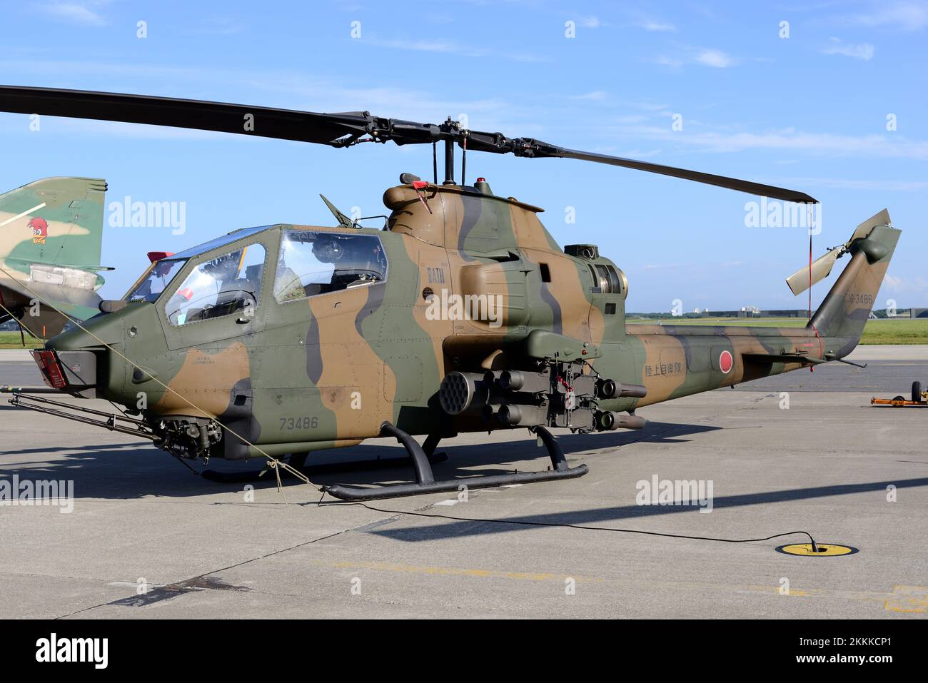 Präfektur Aomori, Japan - 07. September 2014: Japan Ground Self-Defense Force Bell AH-1S Cobra Angriffshubschrauber. Stockfoto