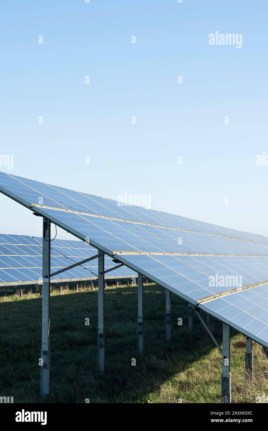 Solarpark Stockfoto