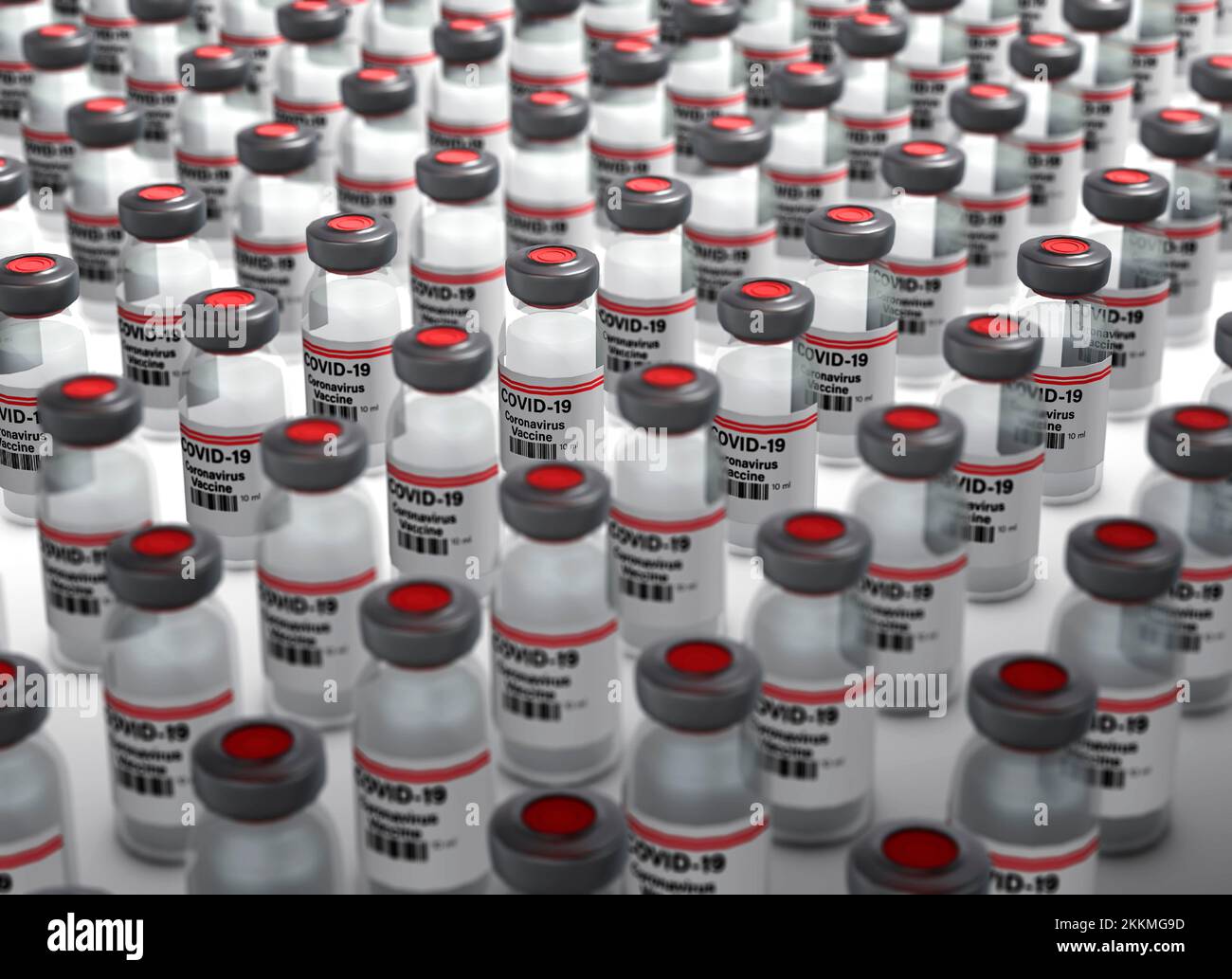 Covid-19-Impfstoffe, konzeptionelles Bild Stockfoto