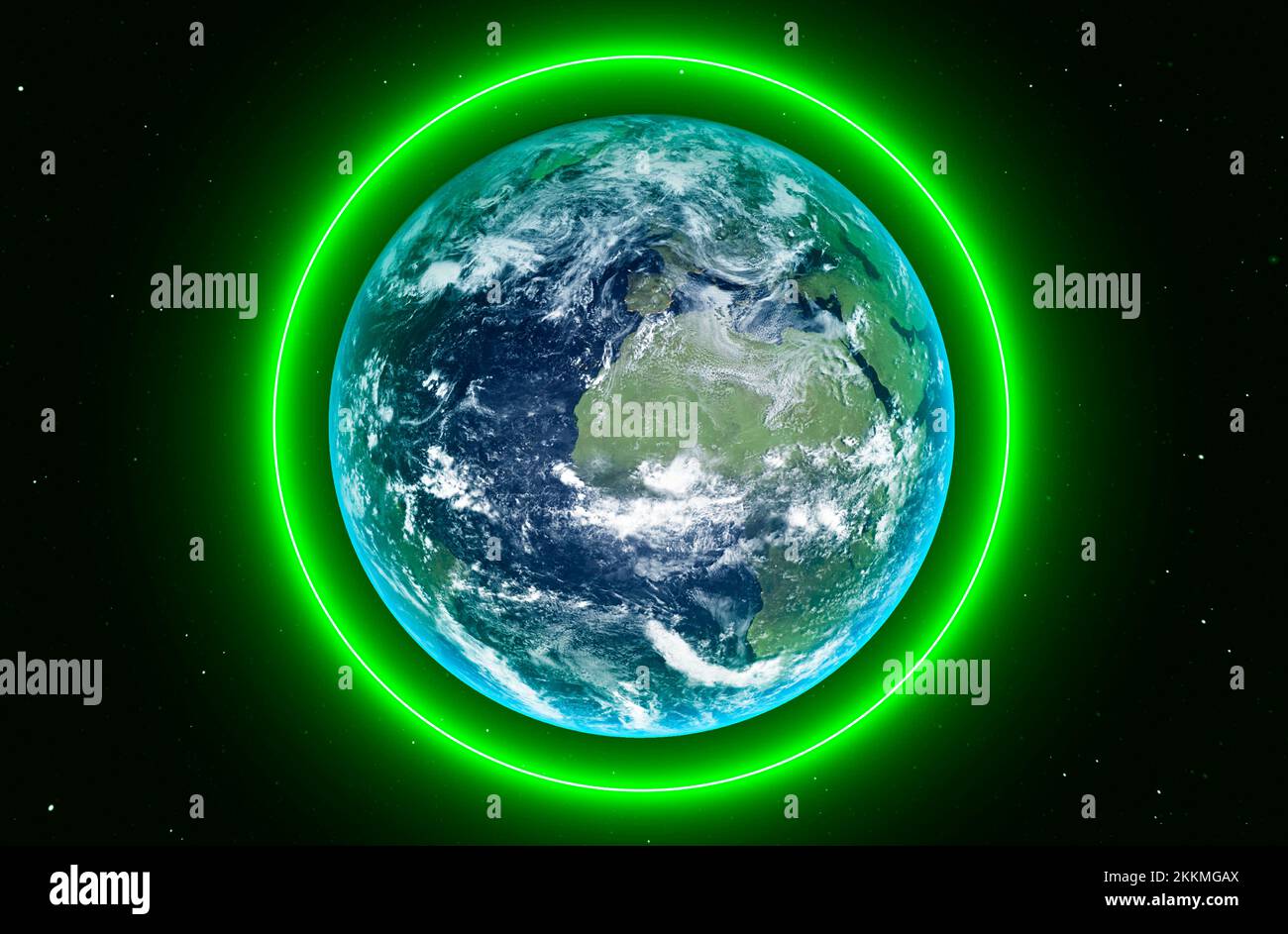 Schutz des Planeten, konzeptionelle Illustration Stockfoto