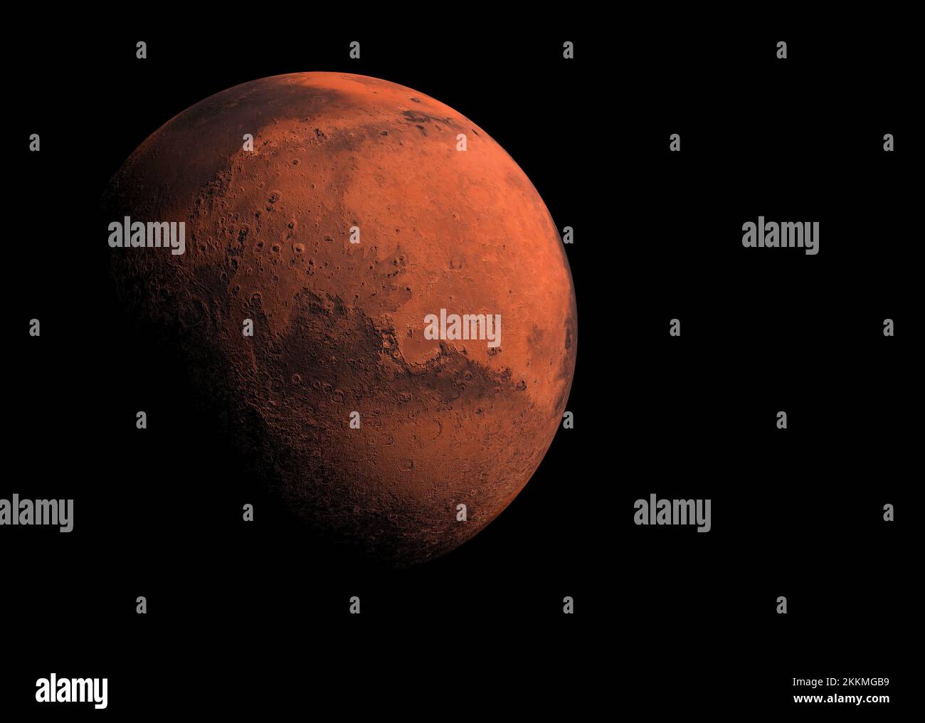 Mars, Abbildung Stockfoto